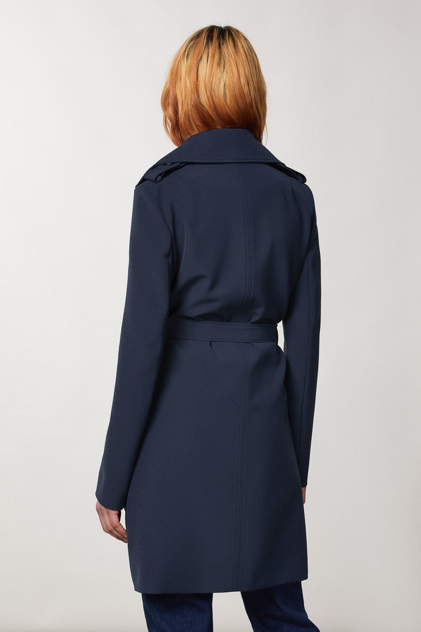 Patrizia Pepe Trench Blauw | DPA843269