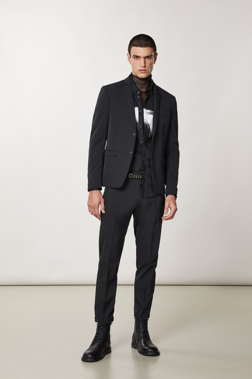 Patrizia Pepe Two-button Slim Fit Jacket Zwart | OXU512869