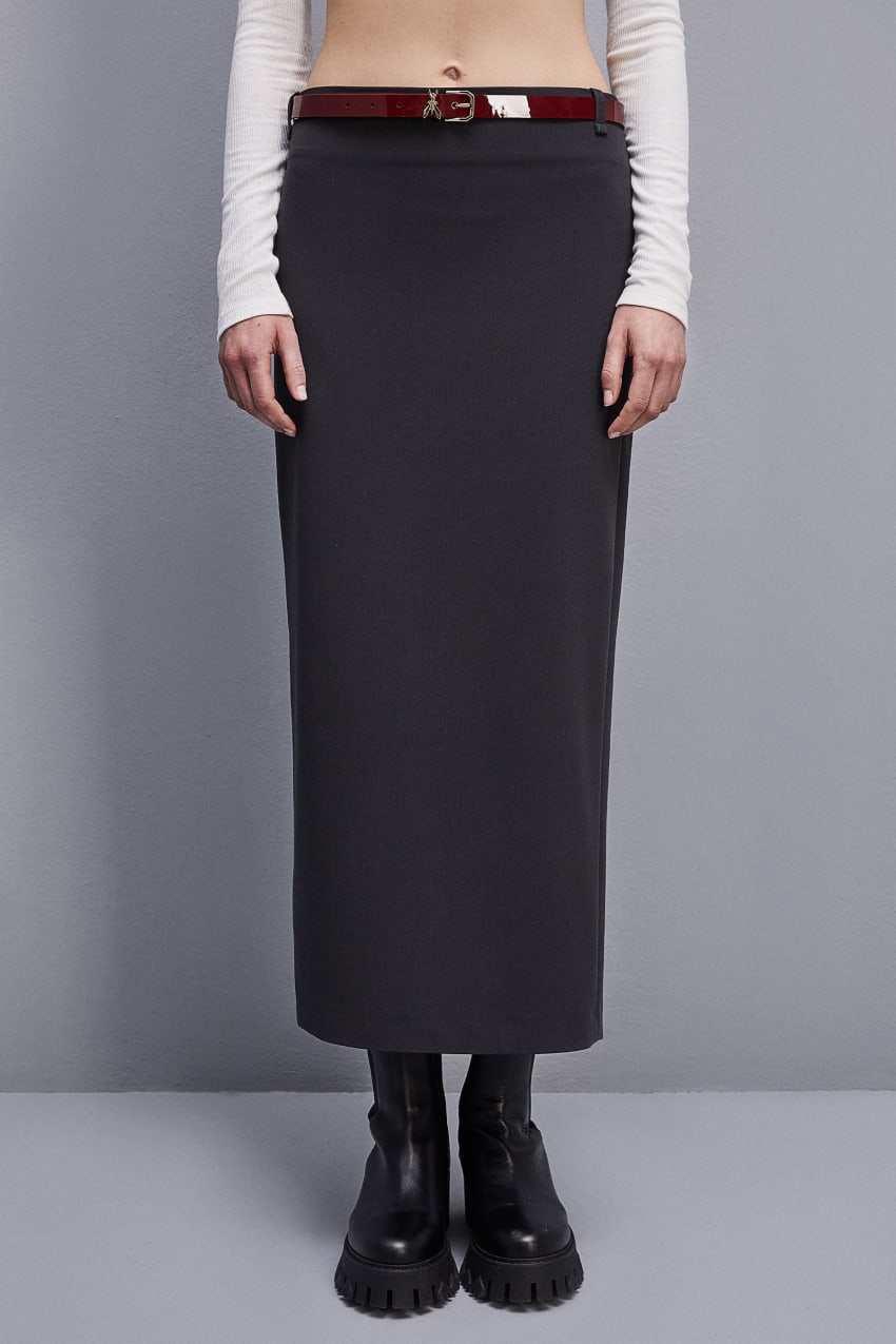 Patrizia Pepe Viscose Pencil Skirt Grijs | QYJ207914